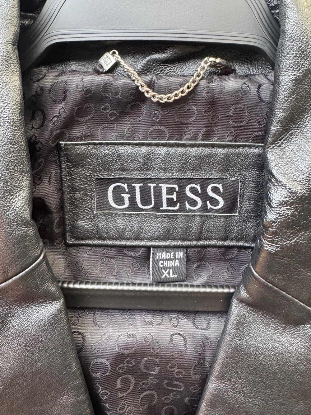 GUESS Women's Black Leather Blazer Jacket - Picture 3 of 15